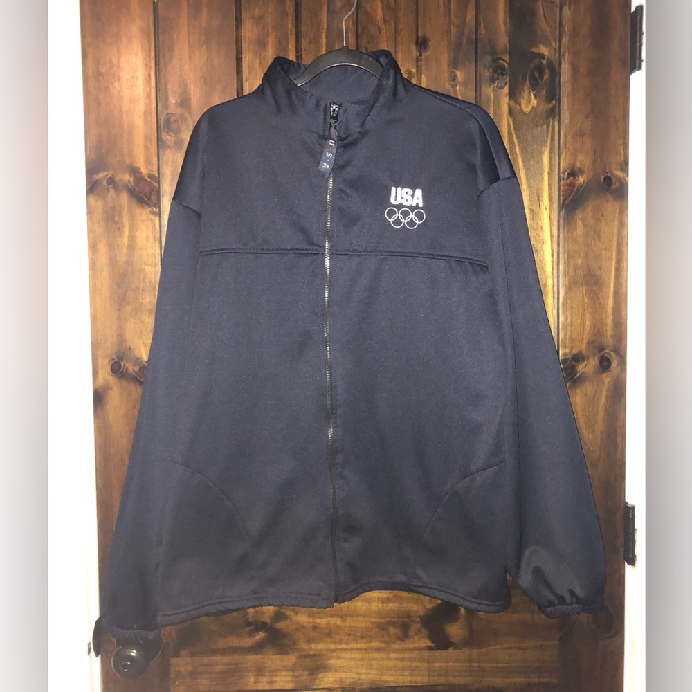 USA Olympic Committee Jacket Vintage Made in USA Size XXL
